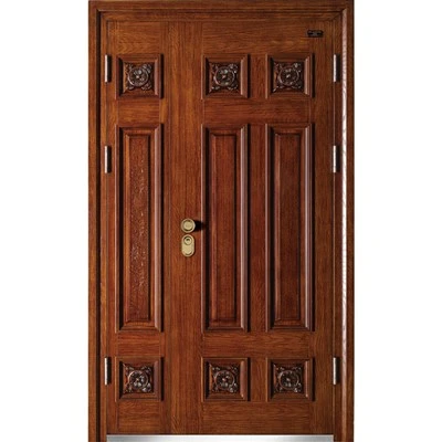 Steel Front Door Wood Look