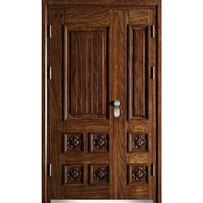 Steel Wood Look Front Door